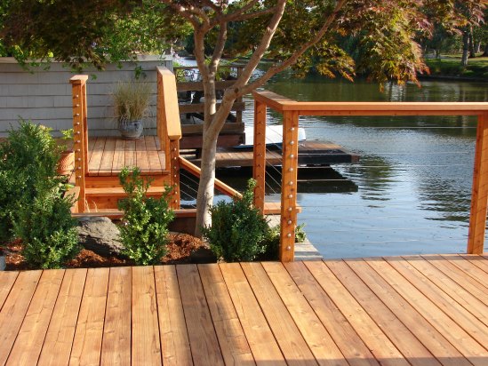 Feeney Wire and Redwood Deck on Lagoon