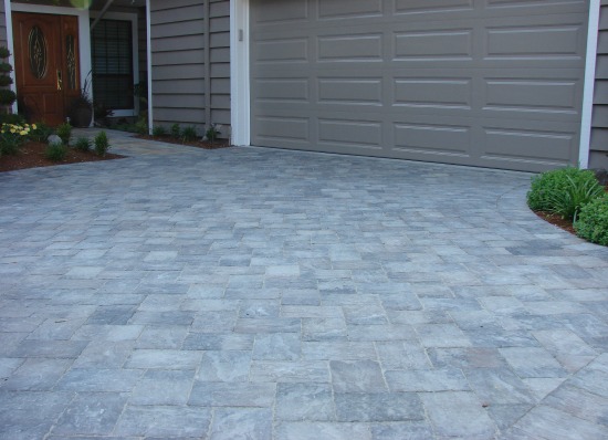 Remodeled Driveway with Sierra Granite Pavers