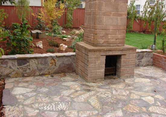 After- Outdoor Fireplace