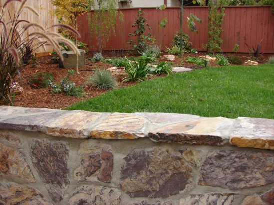 After- Lawn and Seat Wall