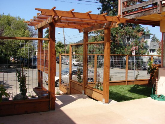 Apartment View of Custom Trellis 