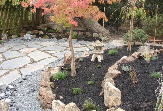 Backyard Japanese Garden with Pagoda 