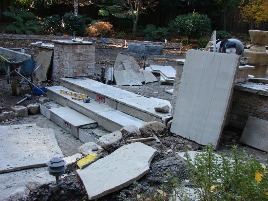 Stone Steps Under Construction 