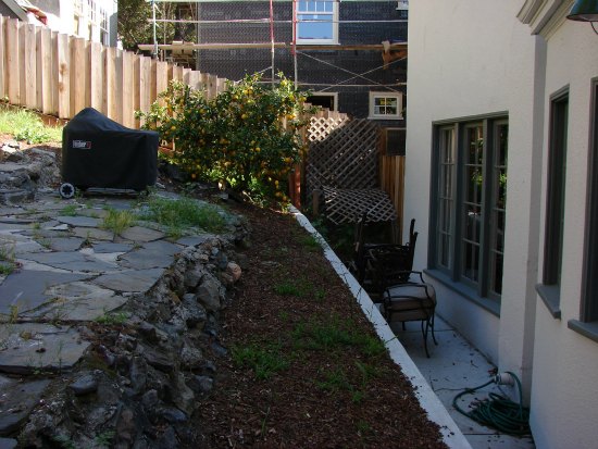 Backyard Hillside Construction Site 